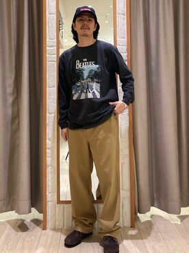 「GOOD ROCK SPEED（グッドロックスピード）のアイテム（帽子）」を使った、miyazakiさん（メンズ・171cm）の秋コーディネート