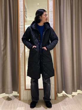 「TAION（タイオン）のアイテム（ダウンジャケット/コート）」を使った、miyazakitakuroさん（メンズ・171cm）の冬コーディネート