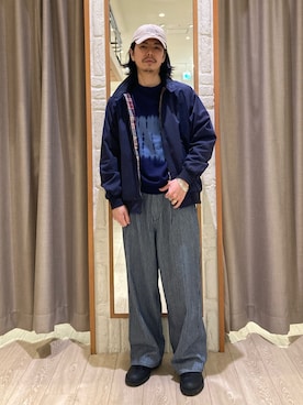 「GLOSTER（グロスター）のアイテム（ジャケット/アウター）」を使った、miyazakitakuroさん（メンズ・171cm）の春コーディネート