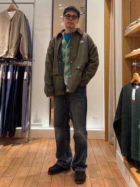 「カラーレンズ」｜「アイテム（ブルゾン）」を使った、miyazakiさん（メンズ・171cm）の冬コーディネート