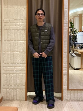 「アイテム（Tシャツ/カットソー）」を使った、miyazakiさん（メンズ・171cm）の秋コーディネート