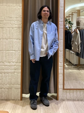 「GEVACO（ゲバコ）のアイテム」を使った、miyazakiさん（メンズ・171cm）の春コーディネート