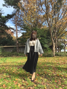 「Arpege story（アルページュストーリー）のアイテム（ジャケット/アウター）」を使った、hanakumaさん（レディース・160cm）の秋コーディネート