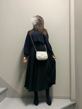 「JUSGLITTY（ジャスグリッティー）のアイテム（トップス）」を使った、hanakumaさん（レディース・160cm）の冬コーディネート