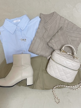 「ZIG-ZAG（ジグザグ）のアイテム」を使った、gigli726さん（レディース・155cm）の秋コーディネート