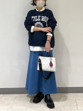 「アイテム（キーホルダー）」を使った、ichiさん（レディース・158cm）の冬コーディネート