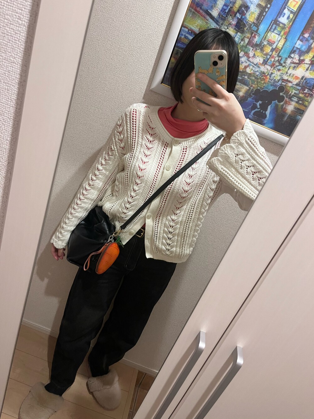 「GUのアイテム（トップス、ホワイト系）」を使った、bitansansuiさん（レディース・162cm）の春コーディネートの1枚目の写真