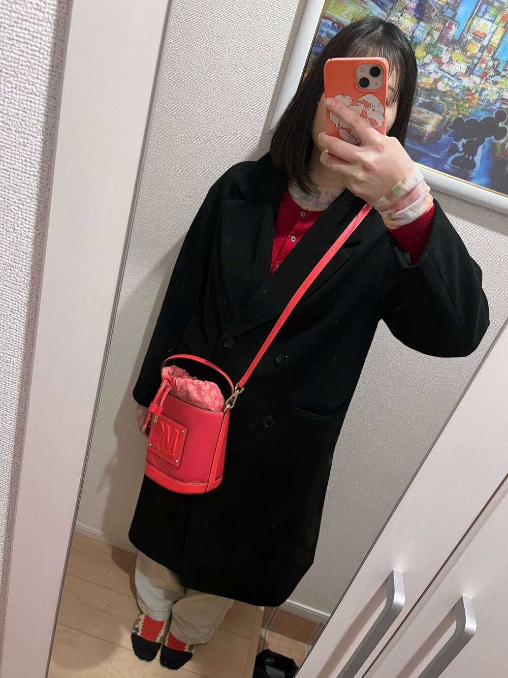 「UNIQLOのアイテム（ダウンジャケット/コート、ブラック系）」を使った、bitansansuiさん（骨格ナチュラル・レディース・162cm）の冬コーディネートの1枚目の写真
