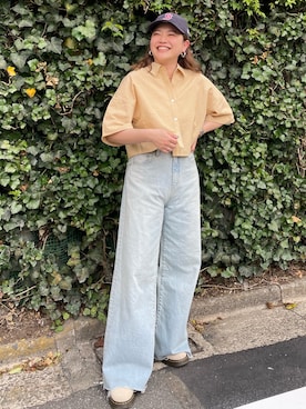 「Ungrid（アングリッド）のアイテム」を使った、工藤李奈さん（骨格ストレート・レディース・159cm）の夏コーディネート