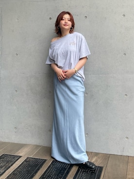 「Ungrid（アングリッド）のアイテム」を使った、工藤李奈さん（レディース・159cm）の夏コーディネート