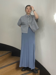 ハーフスリーブエンブロイダリーシャツ｜アングリッド（Ungrid