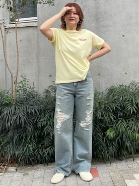 工藤李奈さん(レディース・159cm)の春コーディネート