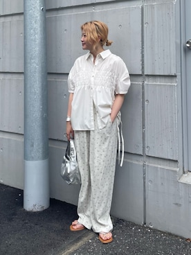 工藤李奈さん(レディース・159cm)の夏コーディネート