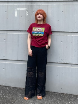 工藤李奈さん(レディース・159cm)の夏コーディネート