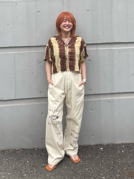 工藤李奈さん(レディース・159cm)の夏コーディネート