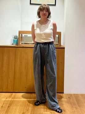 「Ungrid（アングリッド）のアイテム」を使った、工藤李奈さん（レディース・159cm）の夏コーディネート
