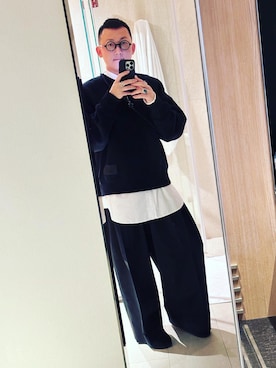 「ami（アミ）のアイテム」を使った、ZJUNさん（メンズ・172cm）の春コーディネート