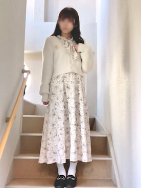 「Honeys（ハニーズ）のアイテム（ワンピース）」を使った、ちゃんさん（レディース・150cm）の春コーディネート