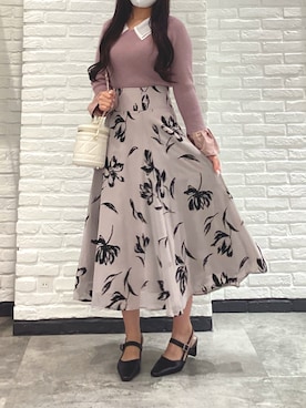 「MISCH MASCH（ミッシュマッシュ）のアイテム」を使った、モゾ店さん（骨格ストレート・レディース・153cm）の秋コーディネート