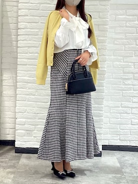 「MISCH MASCH（ミッシュマッシュ）のアイテム」を使った、モゾ店さん（骨格ストレート・レディース・156cm）の秋コーディネート