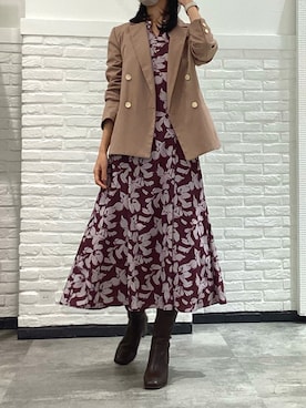 「MISCH MASCH（ミッシュマッシュ）のアイテム（ジャケット/アウター）」を使った、モゾ店さん（レディース・170cm）の秋コーディネート