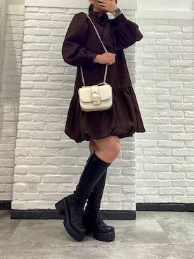 「MISCH MASCH（ミッシュマッシュ）のアイテム」を使った、モゾ店さん（骨格ストレート・レディース・156cm）の冬コーディネート