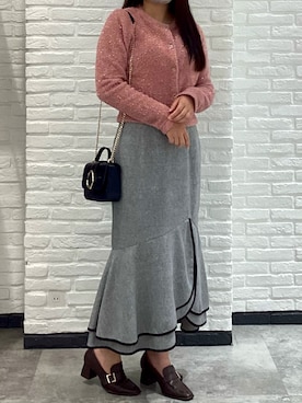 「MISCH MASCH（ミッシュマッシュ）のアイテム」を使った、モゾ店さん（骨格ストレート・レディース・156cm）の秋コーディネート