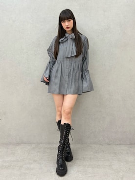 「甘辛mix」｜ALYSHIAさん（レディース・167cm）の秋コーディネート