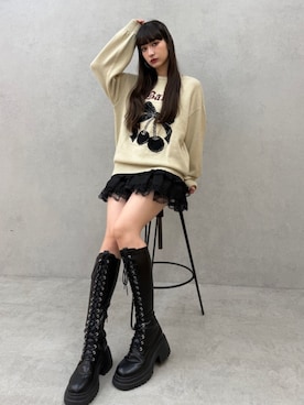 「甘辛mix」｜ALYSHIAさん（レディース・167cm）の秋コーディネート