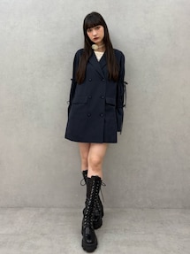 リボンスリーブジャケットミニワンピース｜ジュエティ（jouetie