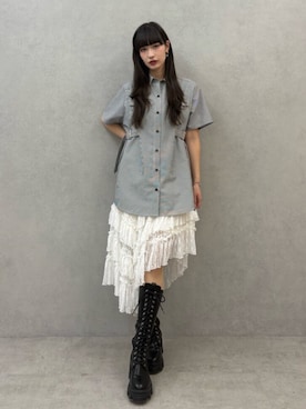 「jouetie（ジュエティ）のアイテム」を使った、ALYSHIAさん（レディース・167cm）の春コーディネート