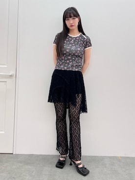 「jouetie（ジュエティ）のアイテム」を使った、ALYSHIAさん（骨格ウェーブ・レディース・167cm）の春コーディネート