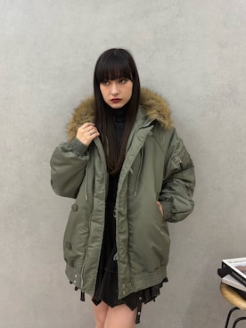 「アイテム（ブルゾン）」を使った、ALYSHIAさん（レディース・167cm）の夏コーディネート