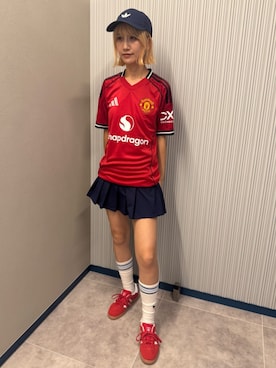 「アイテム（レッグウェア）」を使った、りほさん（レディース・165cm）の夏コーディネート