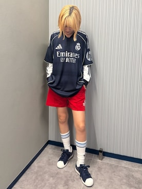 「アイテム（レッグウェア）」を使った、りほさん（レディース・165cm）の夏コーディネート