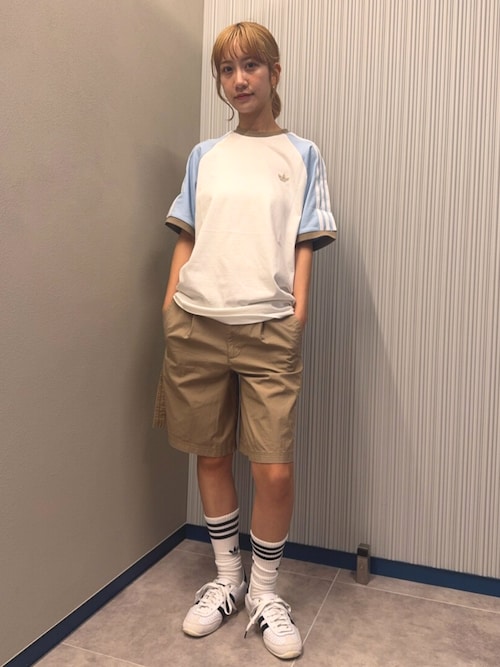 【アクネストゥディオス】半袖Tシャツ テディベア 綿 ホワイト アディダス オリジナルス カリ 半袖Tシャツ / アディダス