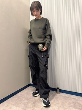 「アイテム（エコバッグ/サブバッグ）」を使った、りほさん（レディース・165cm）の秋コーディネート