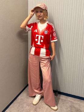 「アイテム（アクセサリー）」を使った、りほさん（レディース・165cm）の夏コーディネート