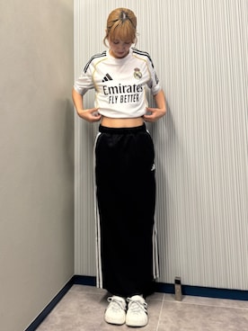 「adidas（アディダス）のアイテム（スカート）」を使った、りほさん（レディース・165cm）の夏コーディネート