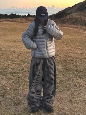 「アイテム（ダウンジャケット/コート）」を使った、ごまだれさん（レディース・162cm）の冬コーディネート