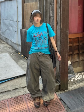 「Timberland（ティンバーランド）のアイテム」を使った、ごまだれさん（レディース・162cm）の夏コーディネート