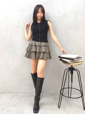 「アイテム（その他トップス）」を使った、FUMIさん（レディース・165cm）の夏コーディネート