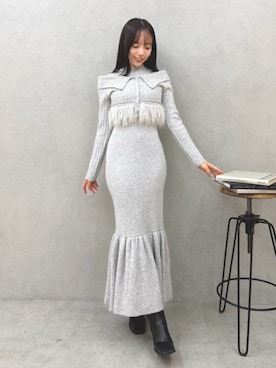 「RESEXXY（リゼクシー）のアイテム（ワンピース）」を使った、FUMIさん（レディース・165cm）の秋コーディネート