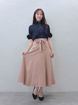 「TONAL（トーナル）のアイテム」を使った、FUMIさん（レディース・165cm）の夏コーディネート