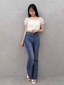 ラインストーンデニムパンツ|リゼクシー(RESEXXY)公式通販|RUNWAY ラインストーンデニムパンツ|リゼクシー(RESEXXY)公式通販|RUNWAY