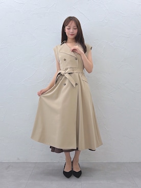 「TONAL（トーナル）のアイテム」を使った、FUMIさん（レディース・165cm）の夏コーディネート
