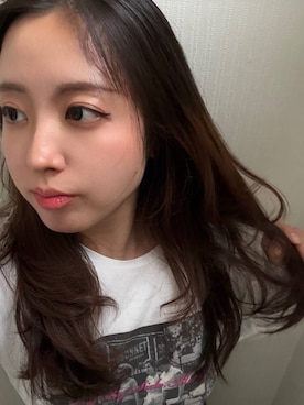 「GLOBAL WORK（グローバルワーク）のリッチクリーンプリントロンT/636710（Tシャツ/カットソー、ホワイト系）」を使った、hina11aa18さん（レディース）の春コーディネート