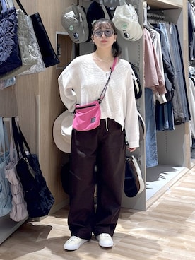 「GLOBAL WORK（グローバルワーク）のUVカットアソートサングラス/632444（サングラス、グレー系）」を使った、hina11aa18さん（レディース）の春コーディネート
