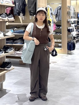 「GLOBAL WORK（グローバルワーク）のアイテム（帽子）」を使った、hina11aa18さん（レディース・149cm）の春コーディネート