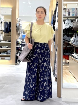 「アイテム（トートバッグ、パープル系）」を使った、hina11aa18さん（レディース・146cm）の夏コーディネート